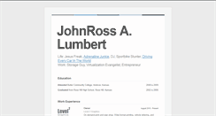 Desktop Screenshot of johnrosslumbert.com